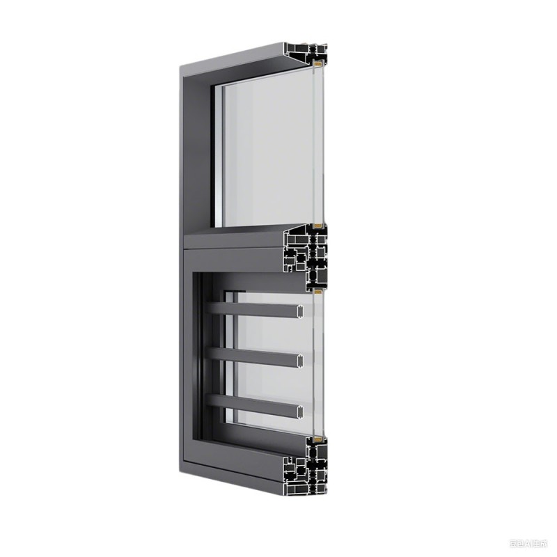 Dobbelt temperert glass aluminiumscasement -vinduer